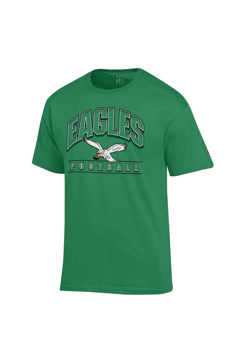 Men's Champion Kelly Green Philadelphia Eagles Jersey T-Shirt, Alternate, color, Kelly Green