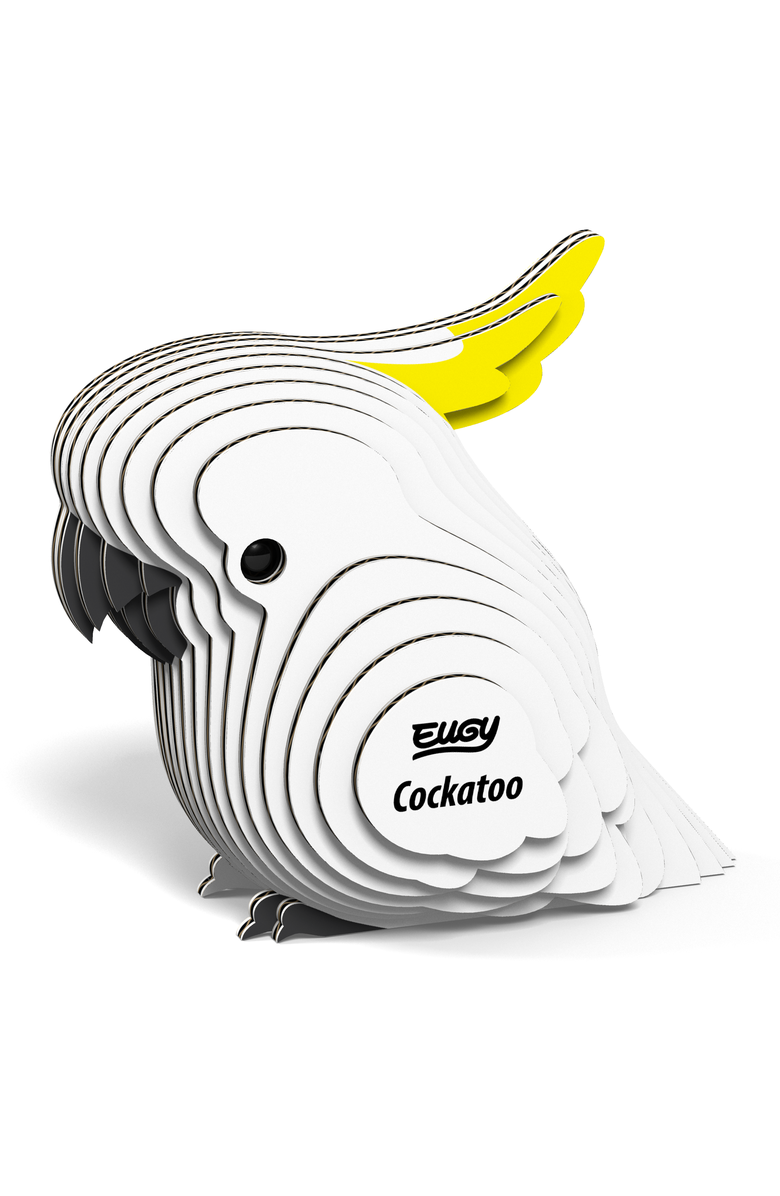 Eugy Puzzles Cockatoo 3D Puzzle, Alternate, color, NO COLOR