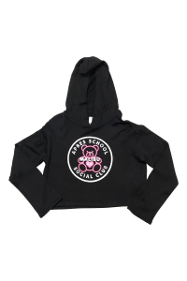 Crop sweatshirt with screen - Little kid, Alternate, color, BlackTeddy