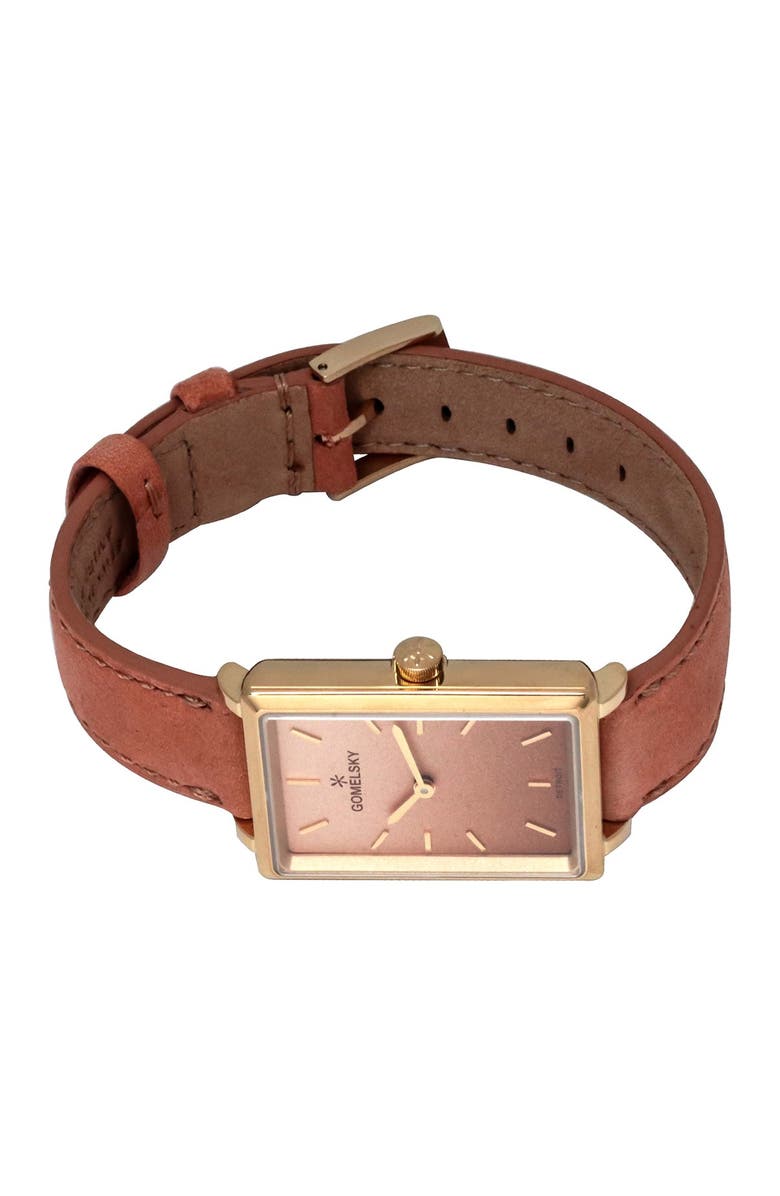 GOMELSKY BY SHINOLA Women's Shirley Fromer Leather Strap Watch, 32mm x 25mm, Alternate, color,