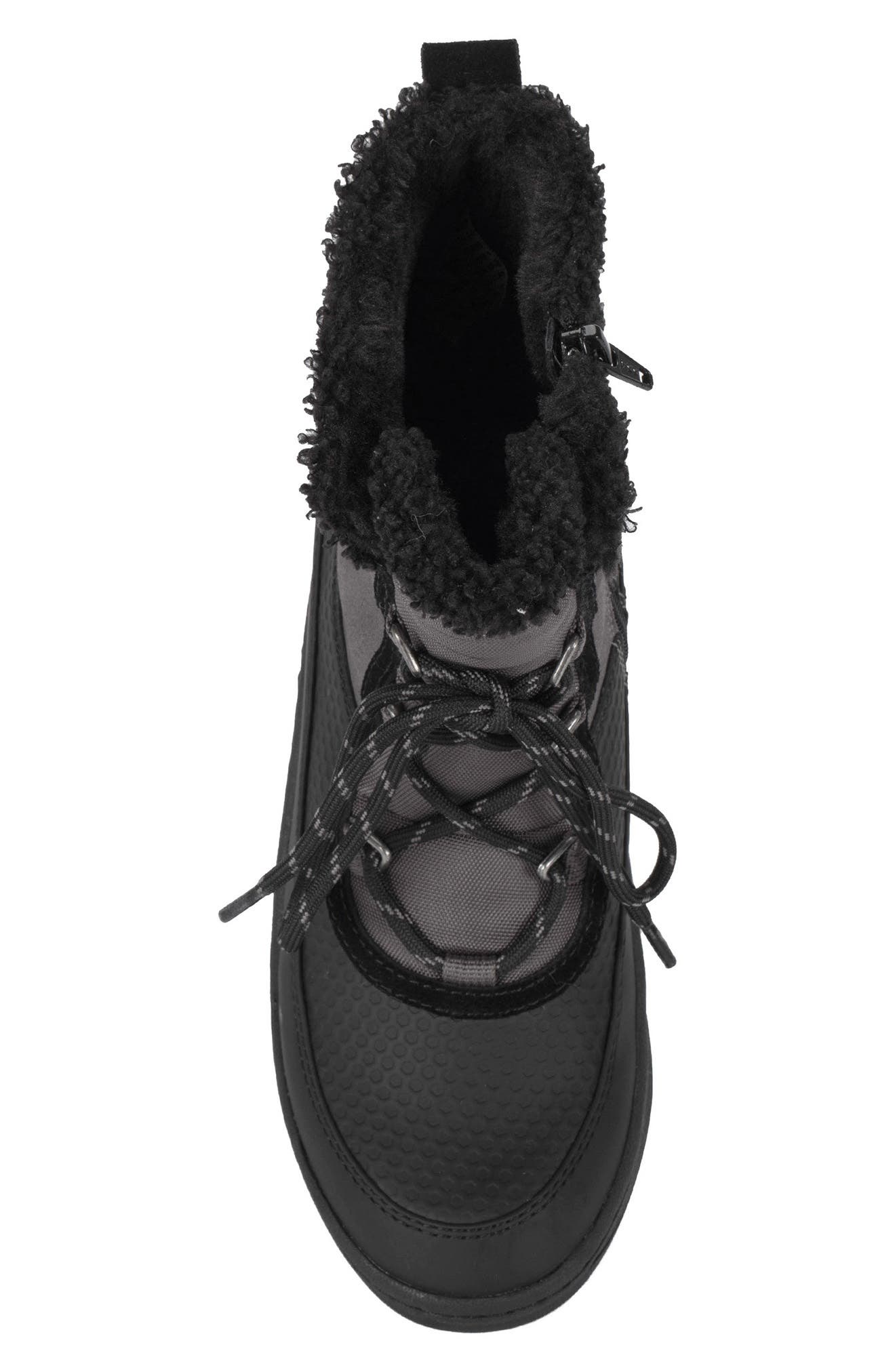 BARETRAPS Alta Water-Resistant Faux Shearling Lined Boot, Alternate, color, Dark Gray/Black