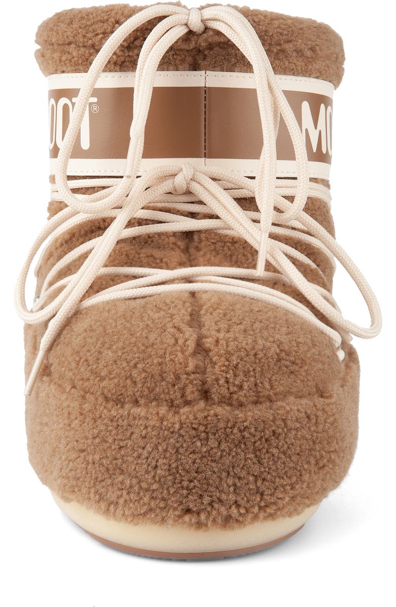Moon Boot<sup>®</sup> Icon High Pile Fleece Low Boot, Alternate, color, Camel