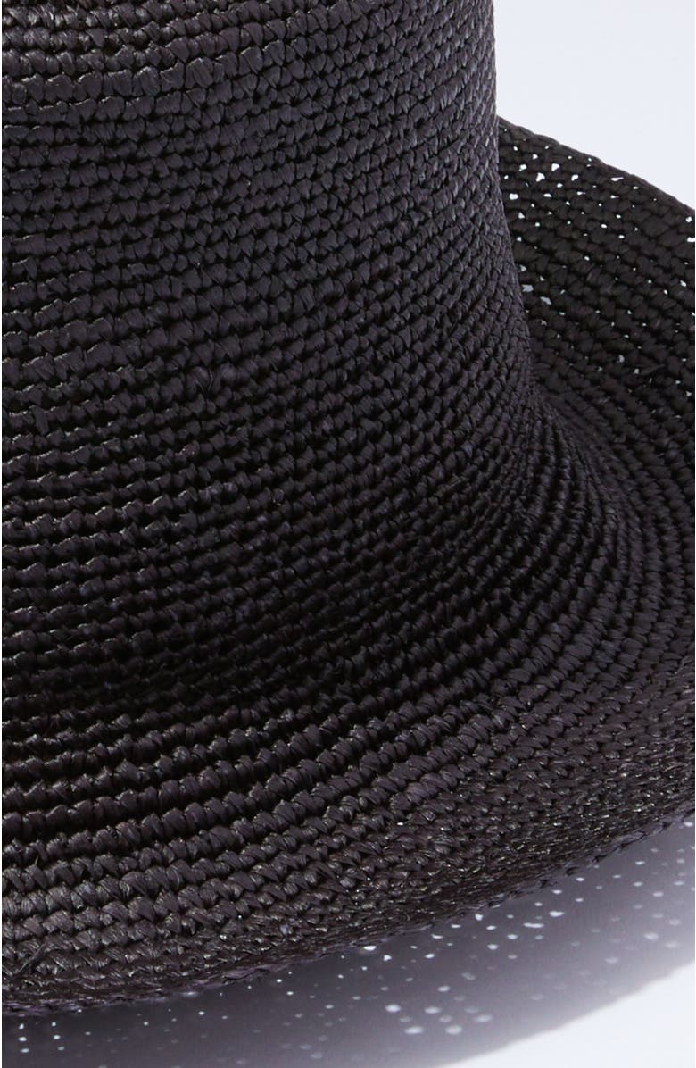 Heads Of State Hat Co. Straw Bucket Hat, Alternate, color, Black