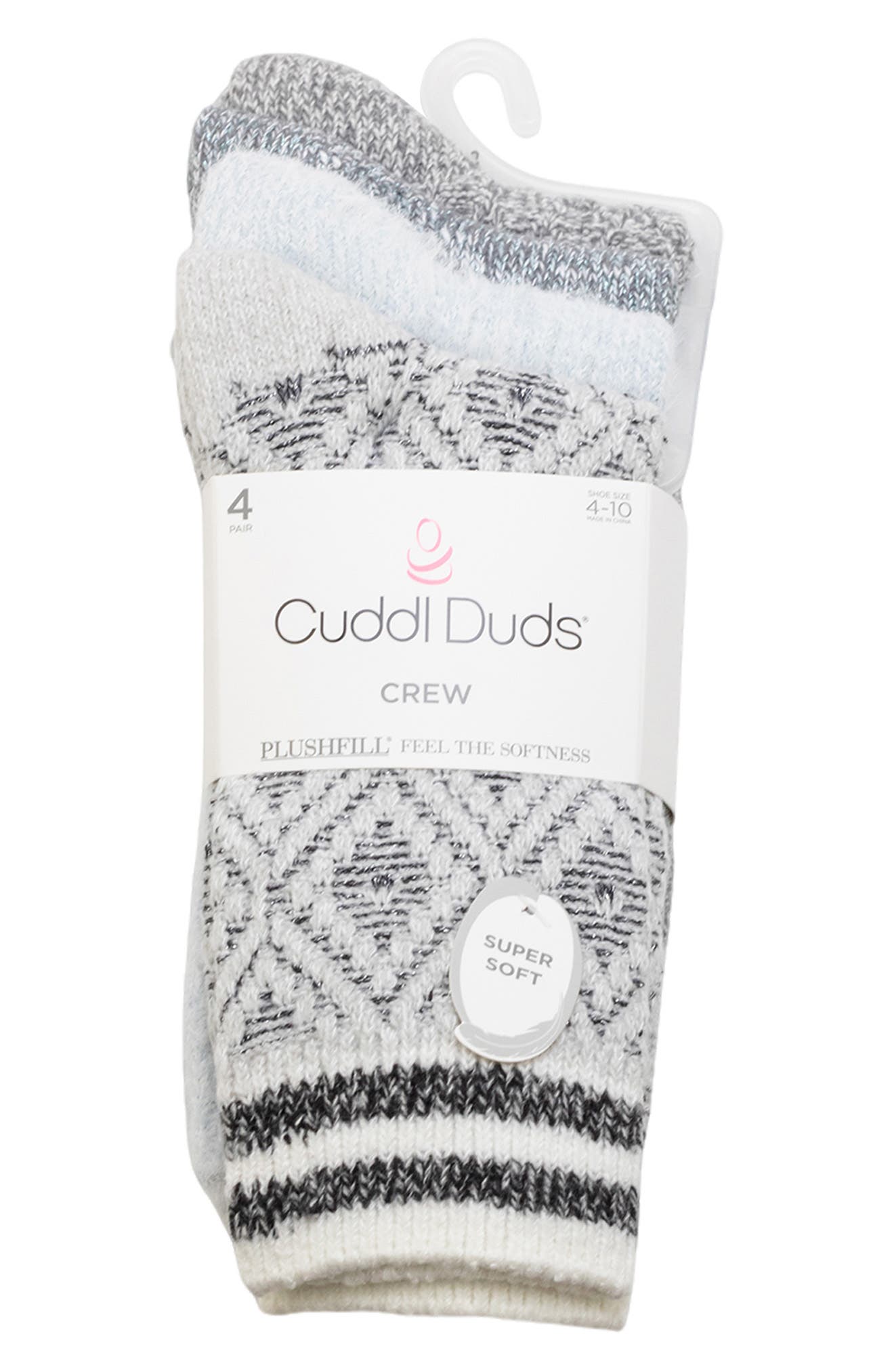 4-Pack Bootcut Crew Socks