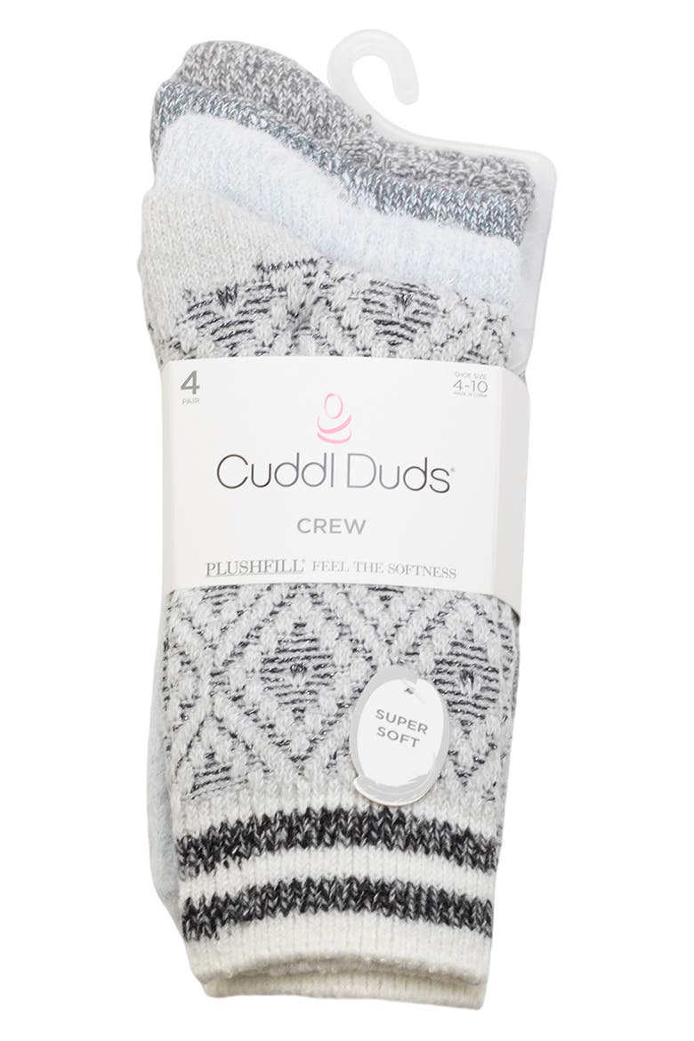 4-Pack Bootcut Crew Socks, Main, color, HIGH-RISE
