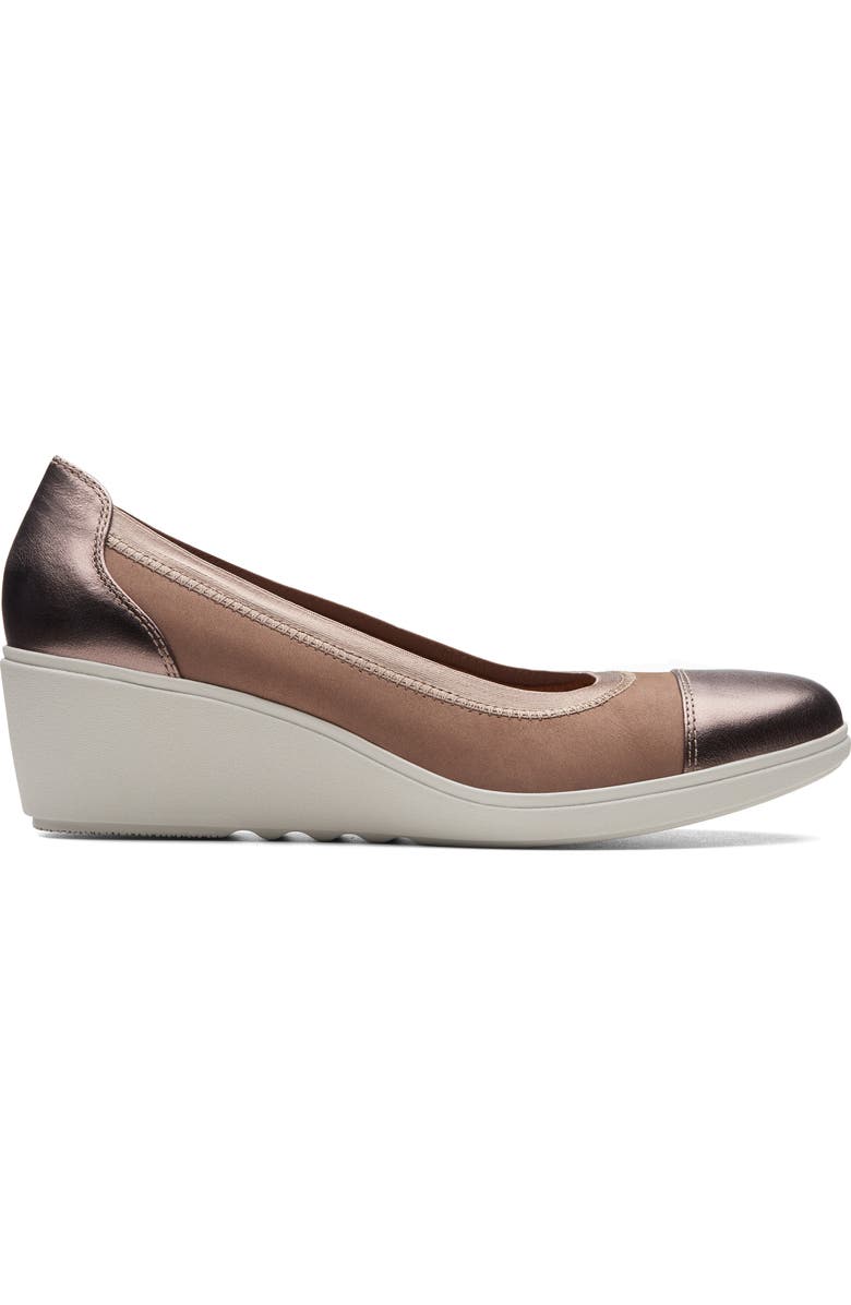 Clarks<sup>®</sup> Unstructured Tallara Liz Wedge Pump, Alternate, color,