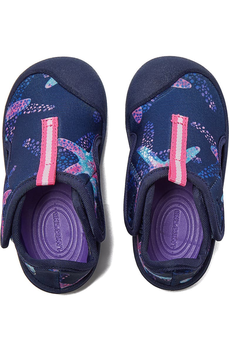 Lands' End Toddlers Adventurer Water Shoes, Alternate, color, Deep Sea Navy/Pink Starfish
