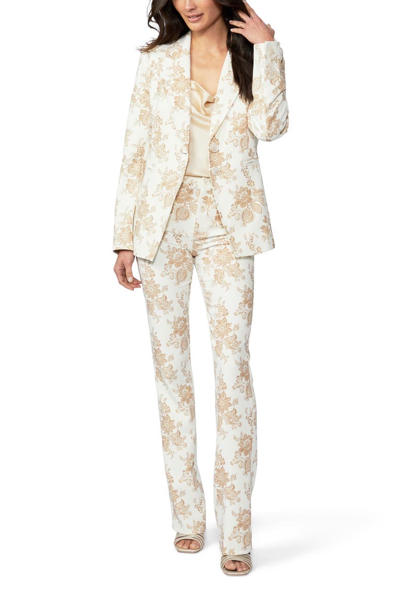 Naomi Flare Trousers, Alternate, color, TAN MULTI