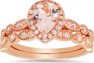 Queen Jewels Sterling Silver 2-Piece Ring Set