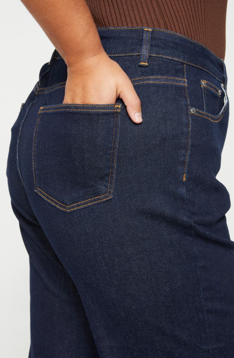 Universal Standard Bae Straight Leg Boyfriend Jeans, Alternate, color, Vintage Indigo Slvg