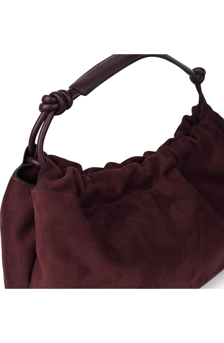 Lambert Lara - Vegan Suede Shoulder Bag, Alternate, color, Mahogany