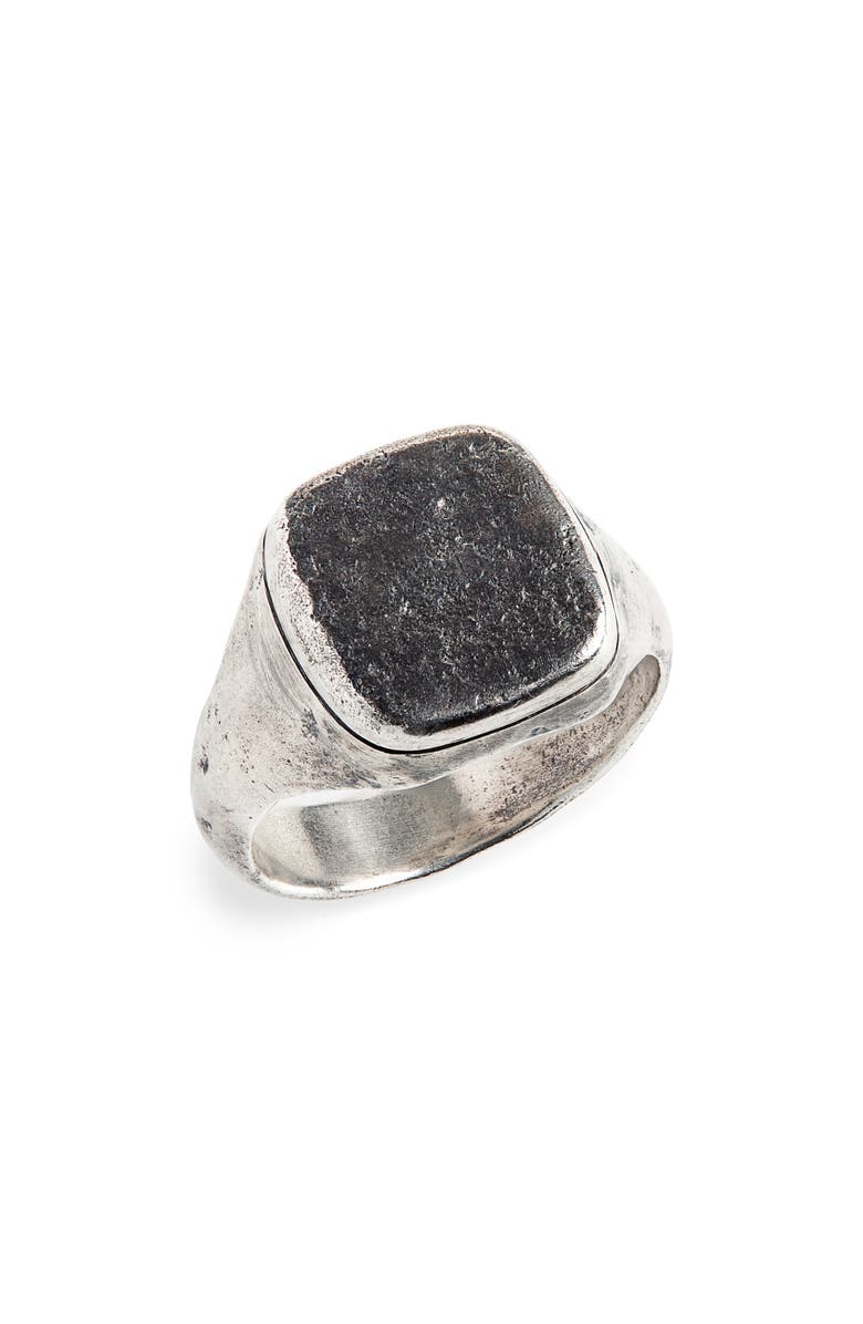 John Varvatos Silver Ring, Main, color, Metallic Silver
