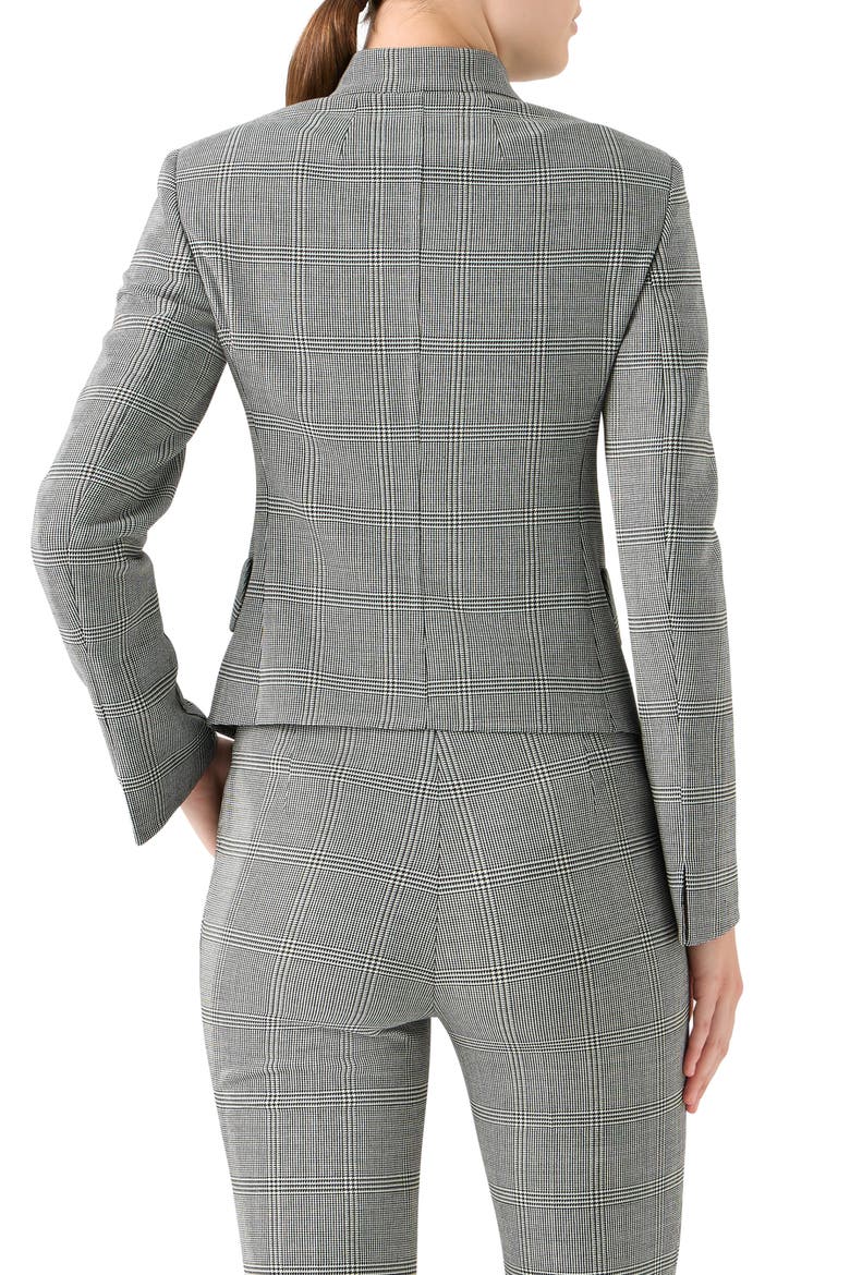Deva Check Stretch Wool Jacket, Alternate, color, BLACK-WHITE