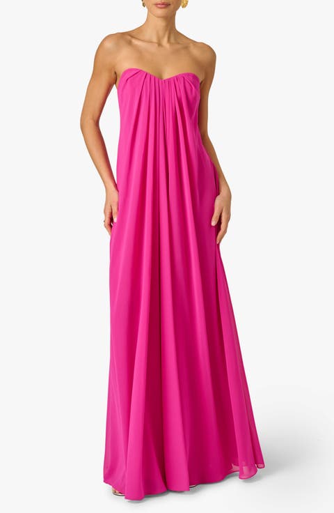 Chiffon Trapeze Gown