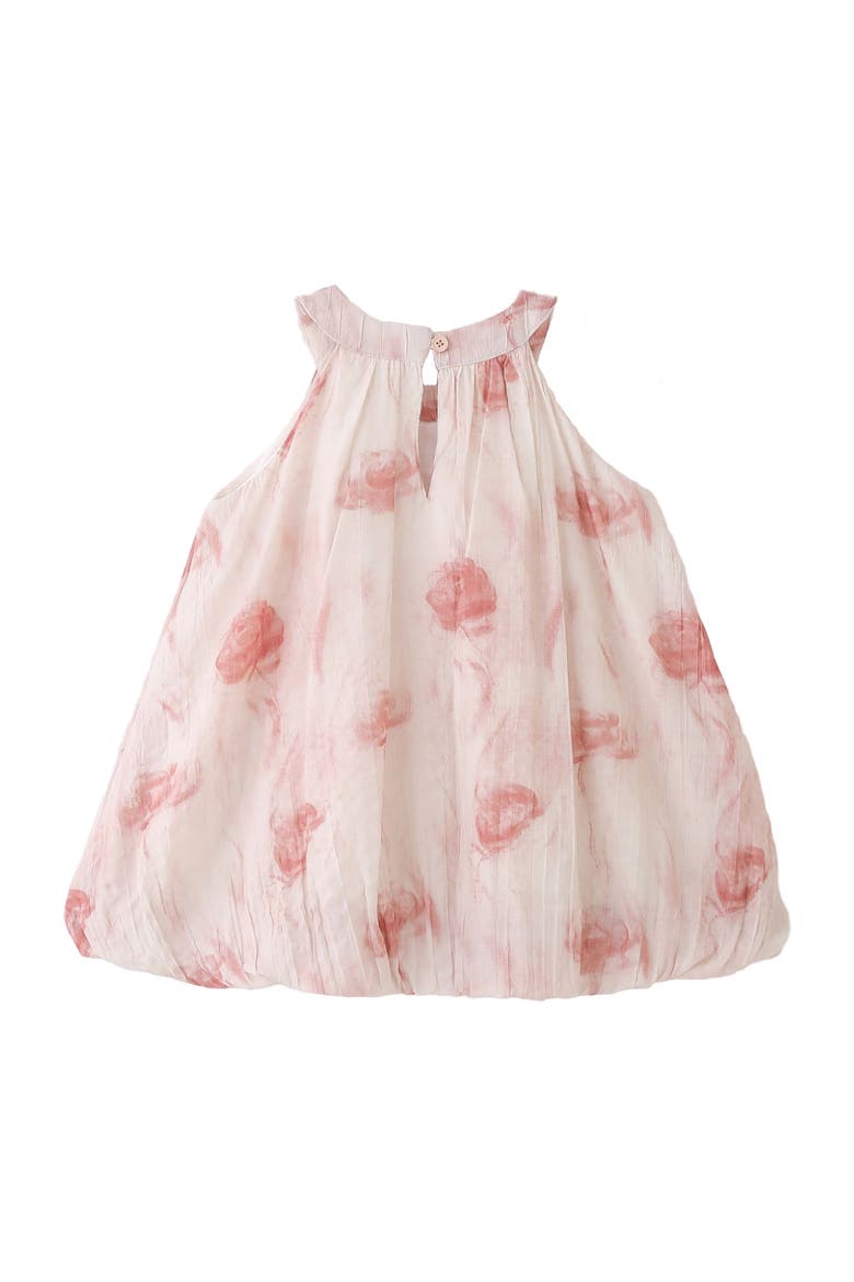 Floral Balloon Dress, Alternate, color, Pink