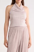 Renee C Plisse Halter Top
