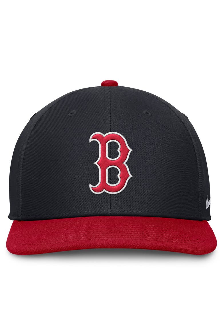Men's Nike Navy/Red Boston Red Sox Pro Dri-FIT Snapback Hat, Alternate, color, Navy