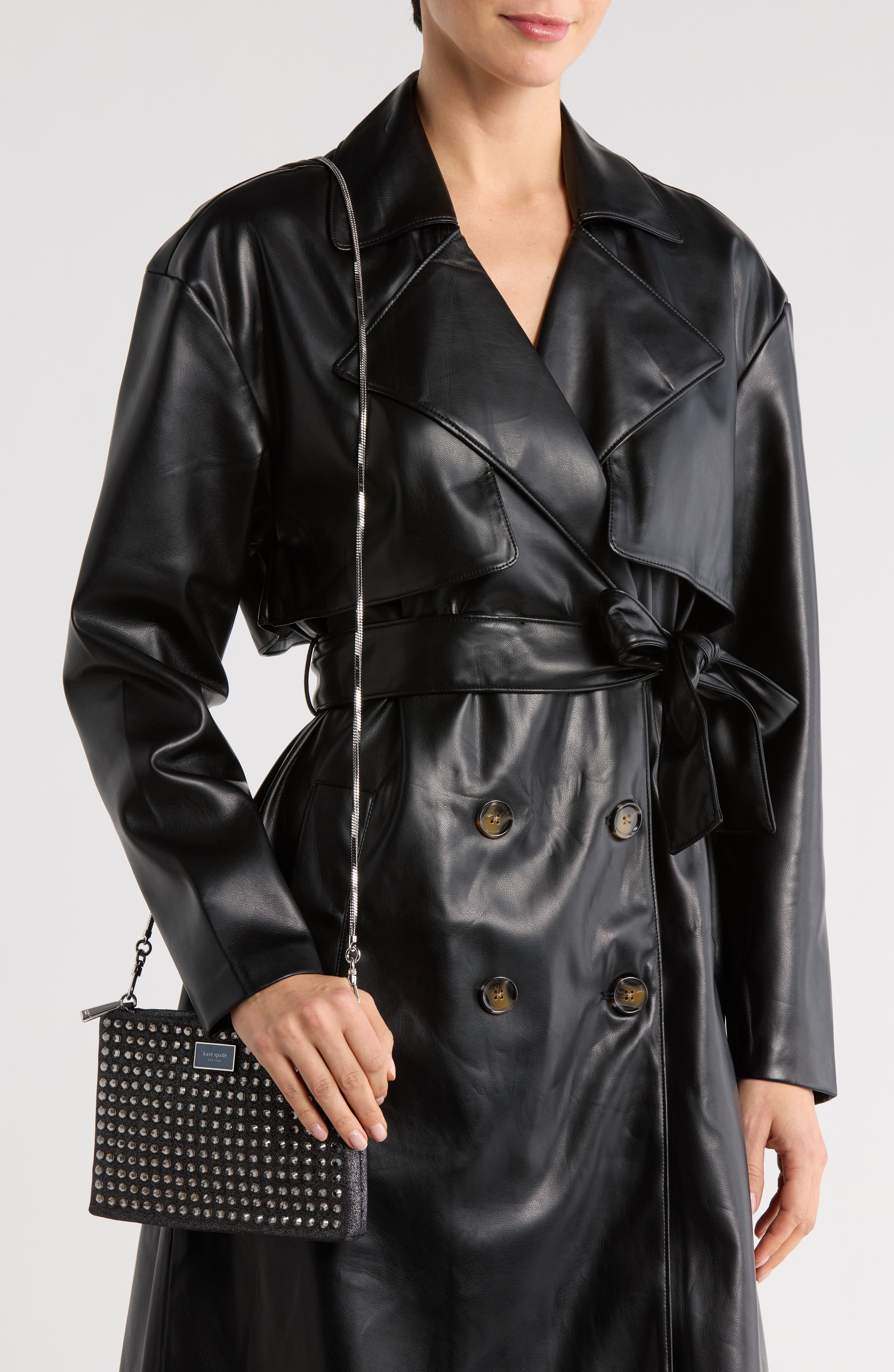 Kate Spade New York nova crystal embellished clutch, Alternate, color, Navy Multi