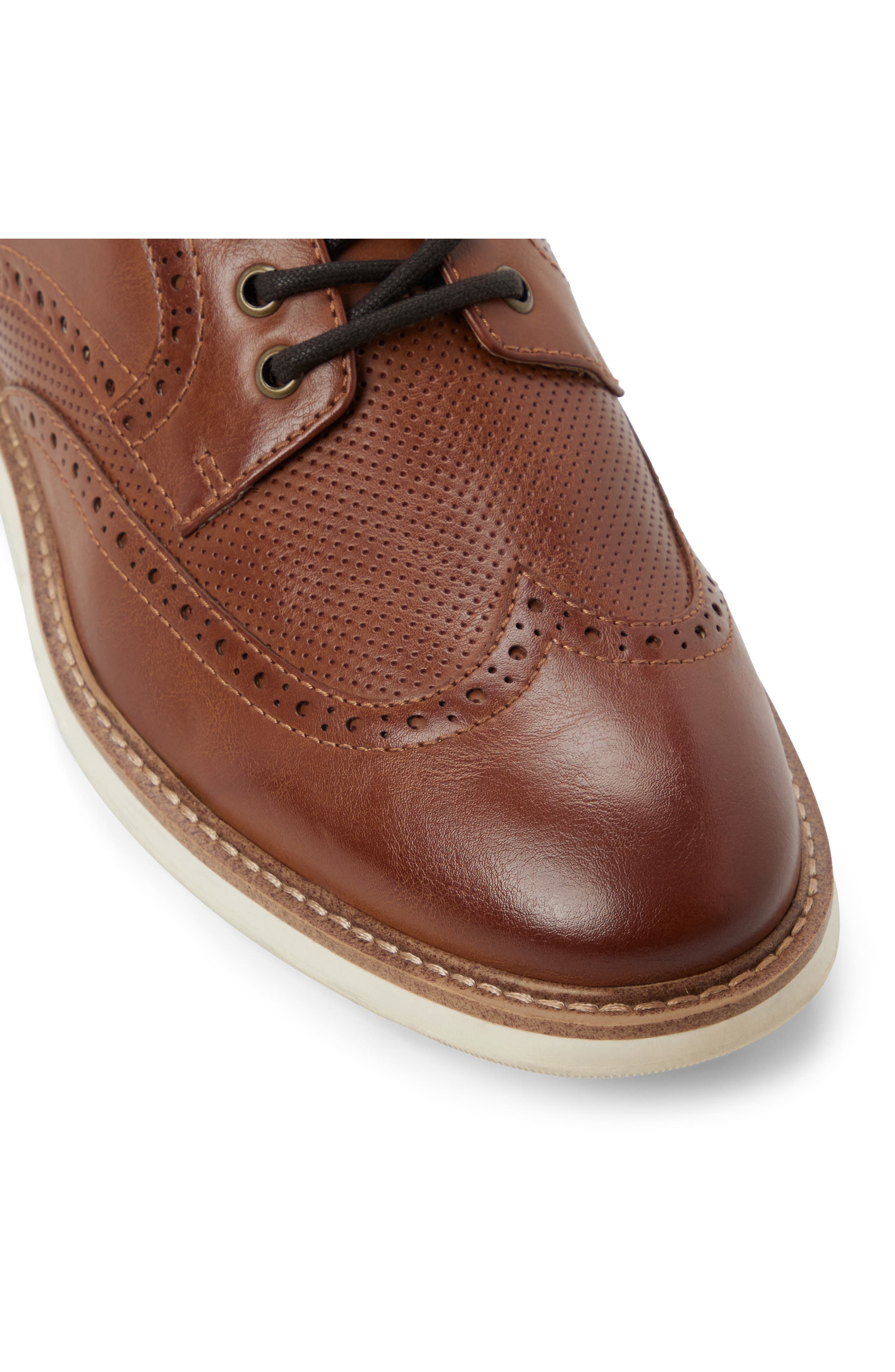 ALDO Dominik Wingtip Derby, Alternate, color, Cognac