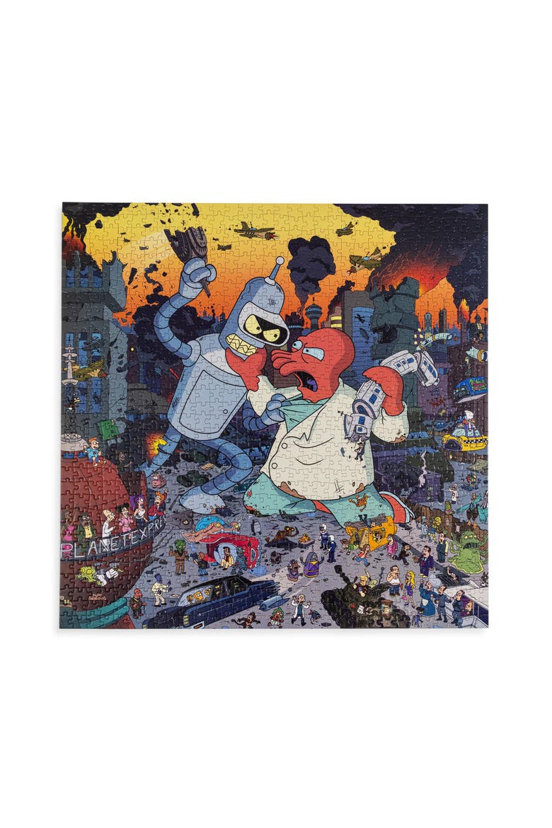 Bender vs. Zoidberg 1000-Piece Jigsaw Puzzle | Toynk Exclusive, Alternate, color, Multi-Color