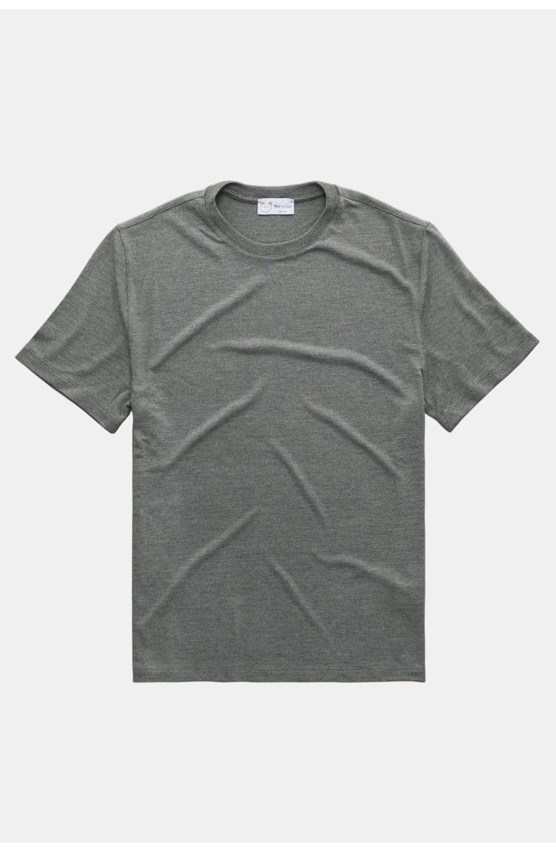 Wolf Vs. Goat (WvG) Heavyweight Short Sleeve Viscose Jersey Crewneck Grey, Main, color, Grey