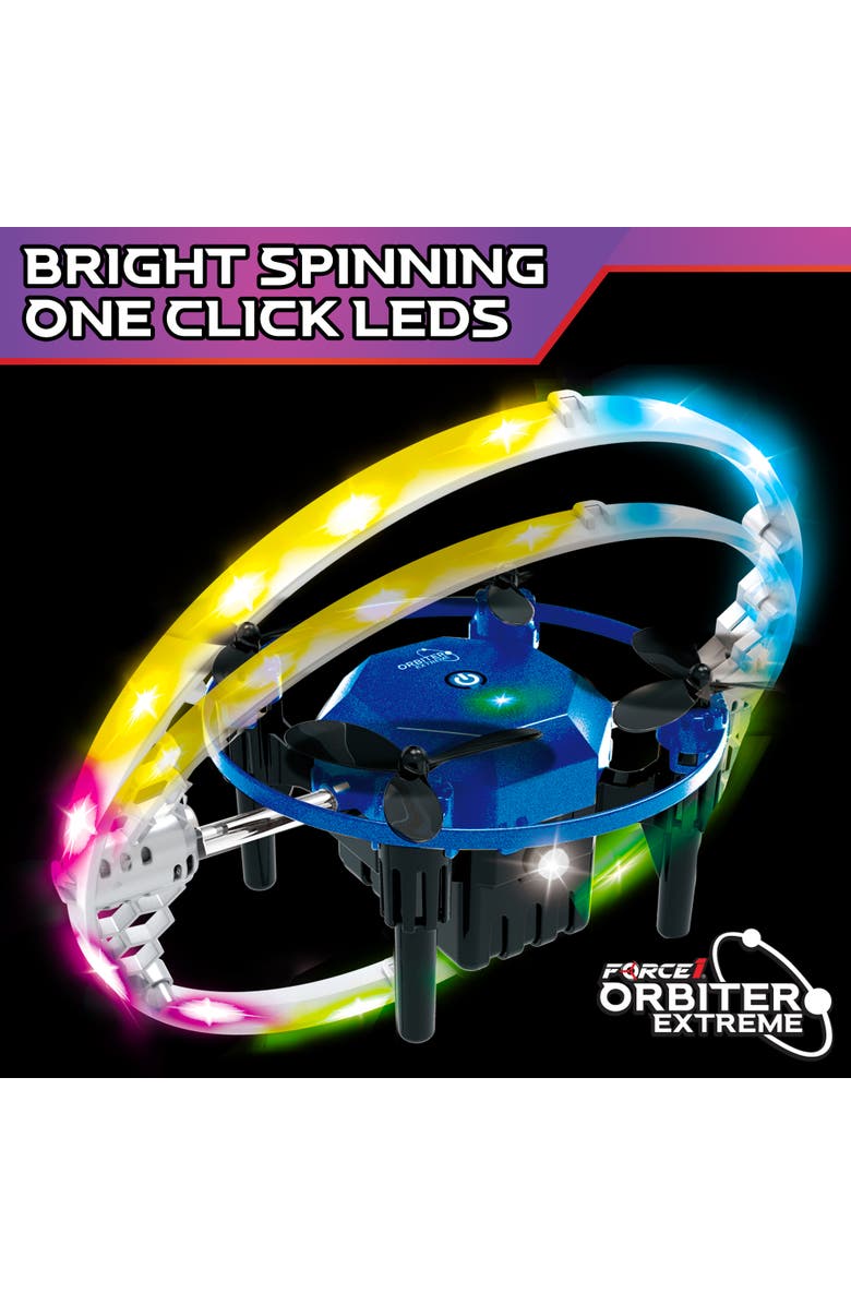 Force1 Obiter Extreme RC Aerial Drone with 360 Spins, Alternate, color, Blue