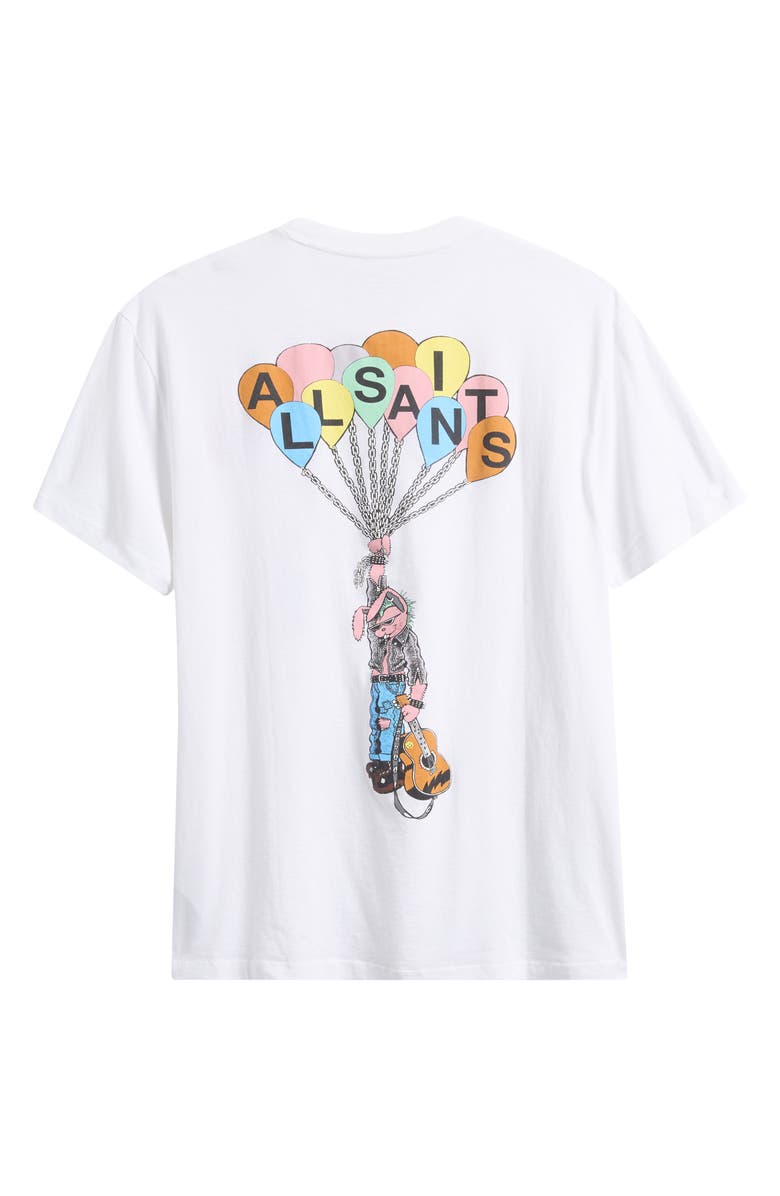 AllSaints Lofty Cotton Graphic T-Shirt, Alternate, color, Ashen White