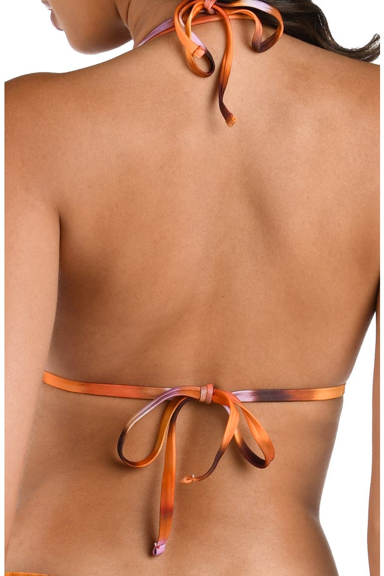 Horizon Halter Bikini Top, Alternate, color, SUNSET