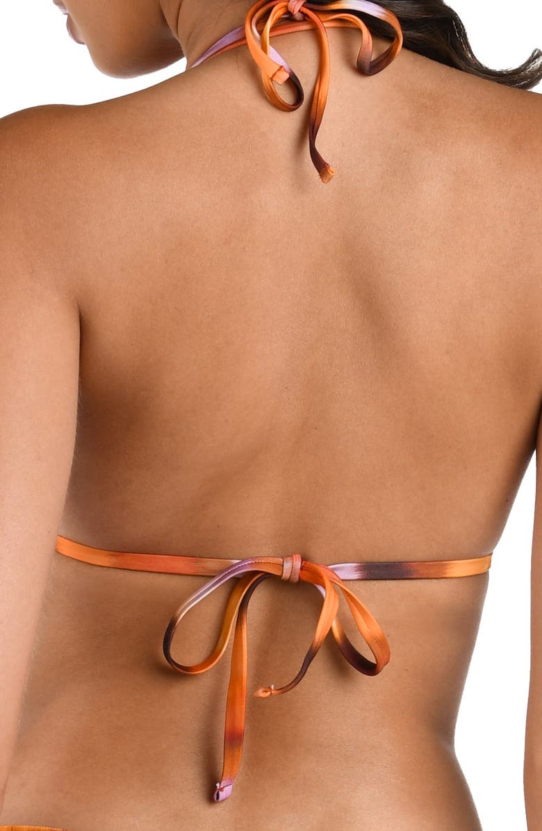 La Blanca Horizon Halter Bikini Top, Alternate, color, Sunset