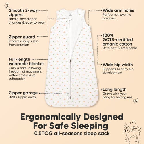 Keababies 2-pack Snooze Sleep Sacks In Roarsome