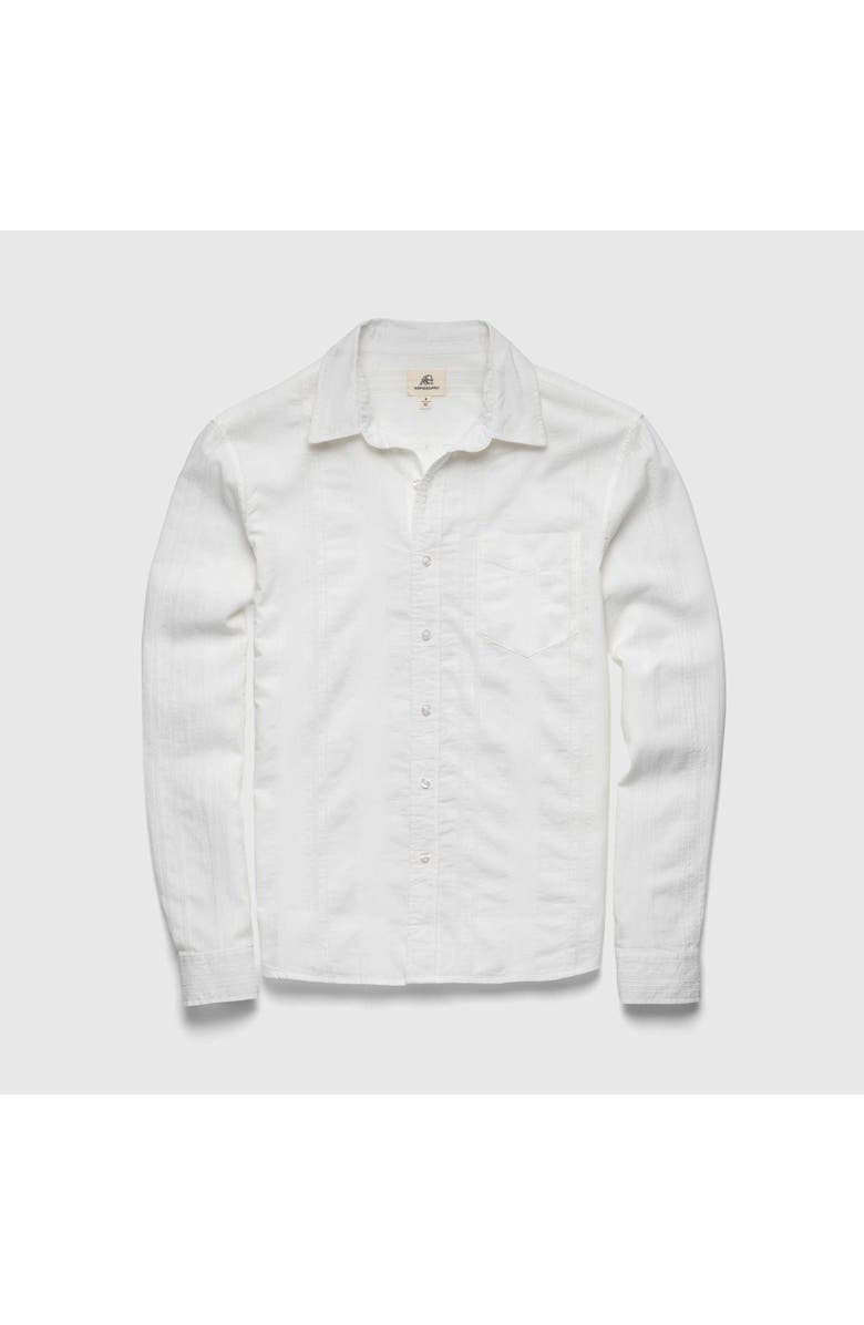 Surfside Supply Co. Brian Dobby Stripe Shirt, Main, color, White