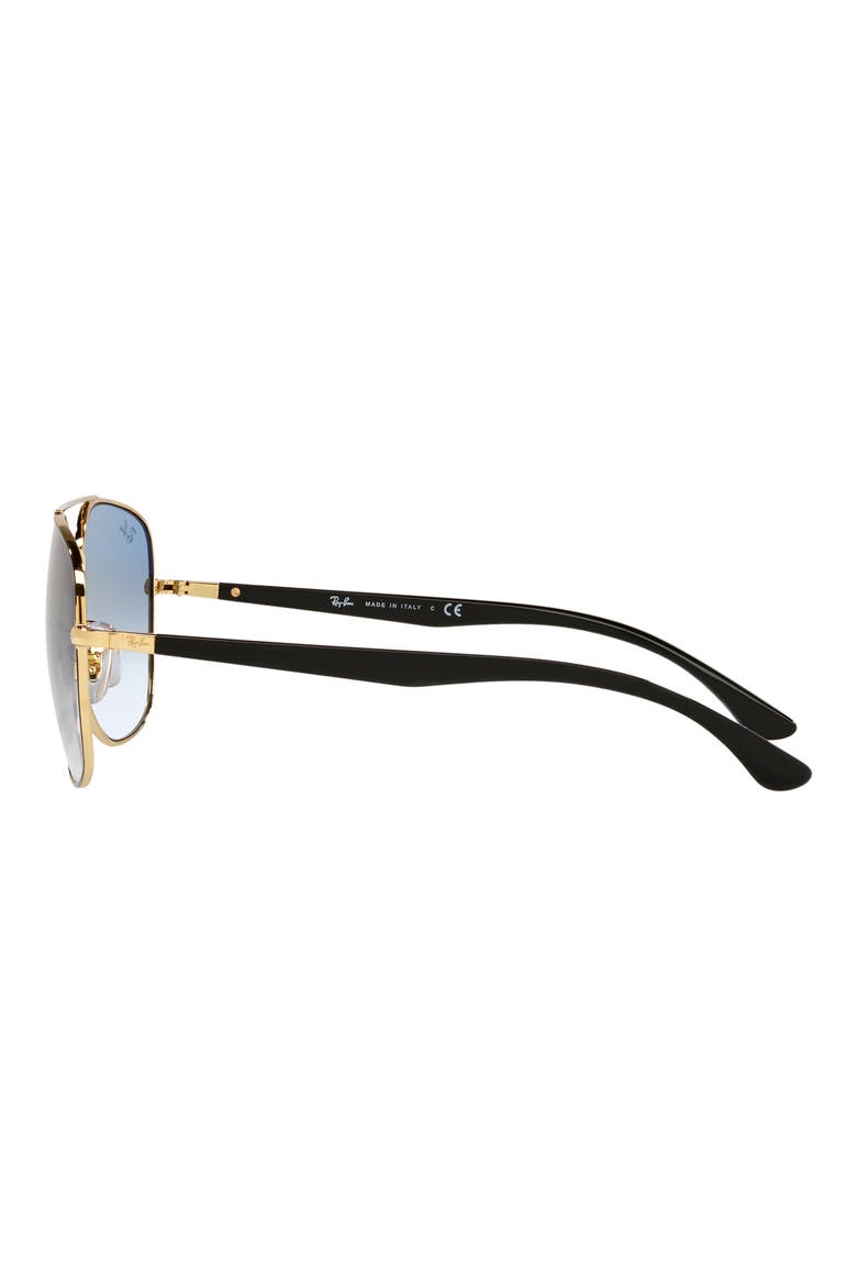 59mm Gradient Square Sunglasses, Alternate, color, BLACK