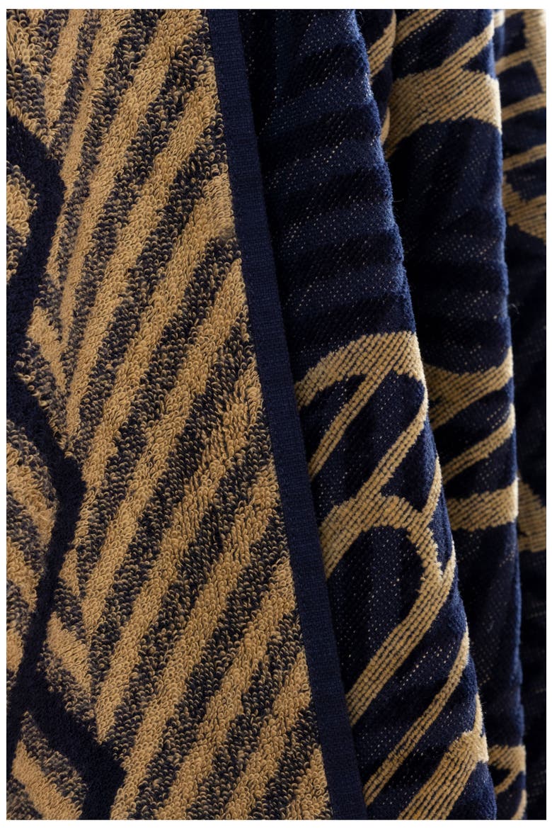 Logo Cotton Beach Towel, Alternate, color, NAVY