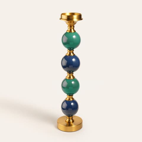 Tanbu 4 Round Porcelain Candlestick 4.5" Ambient Decor