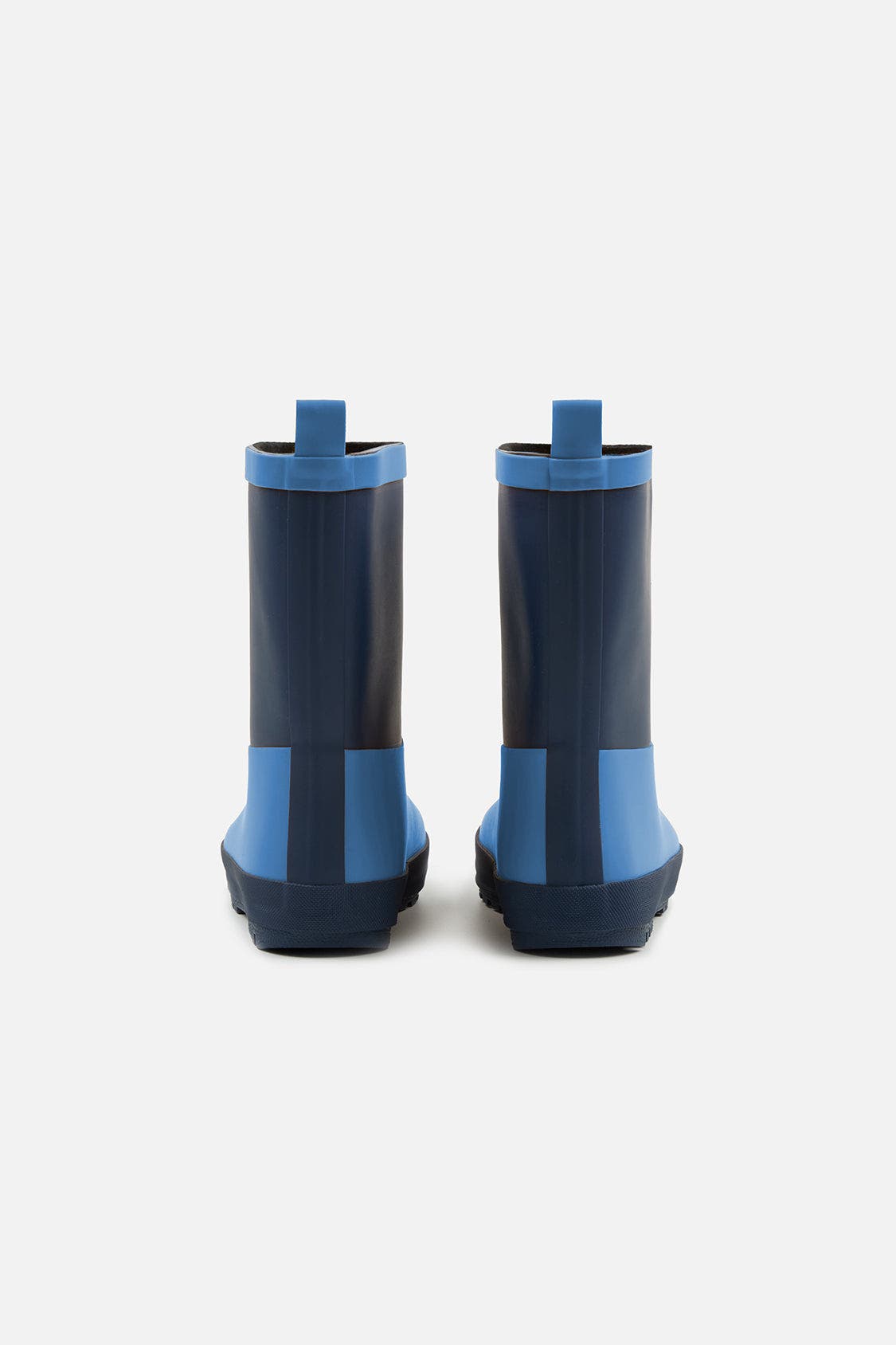 Rain Two-Tone Treaded Sole Pull-On Boots, Alternate, color, Blue