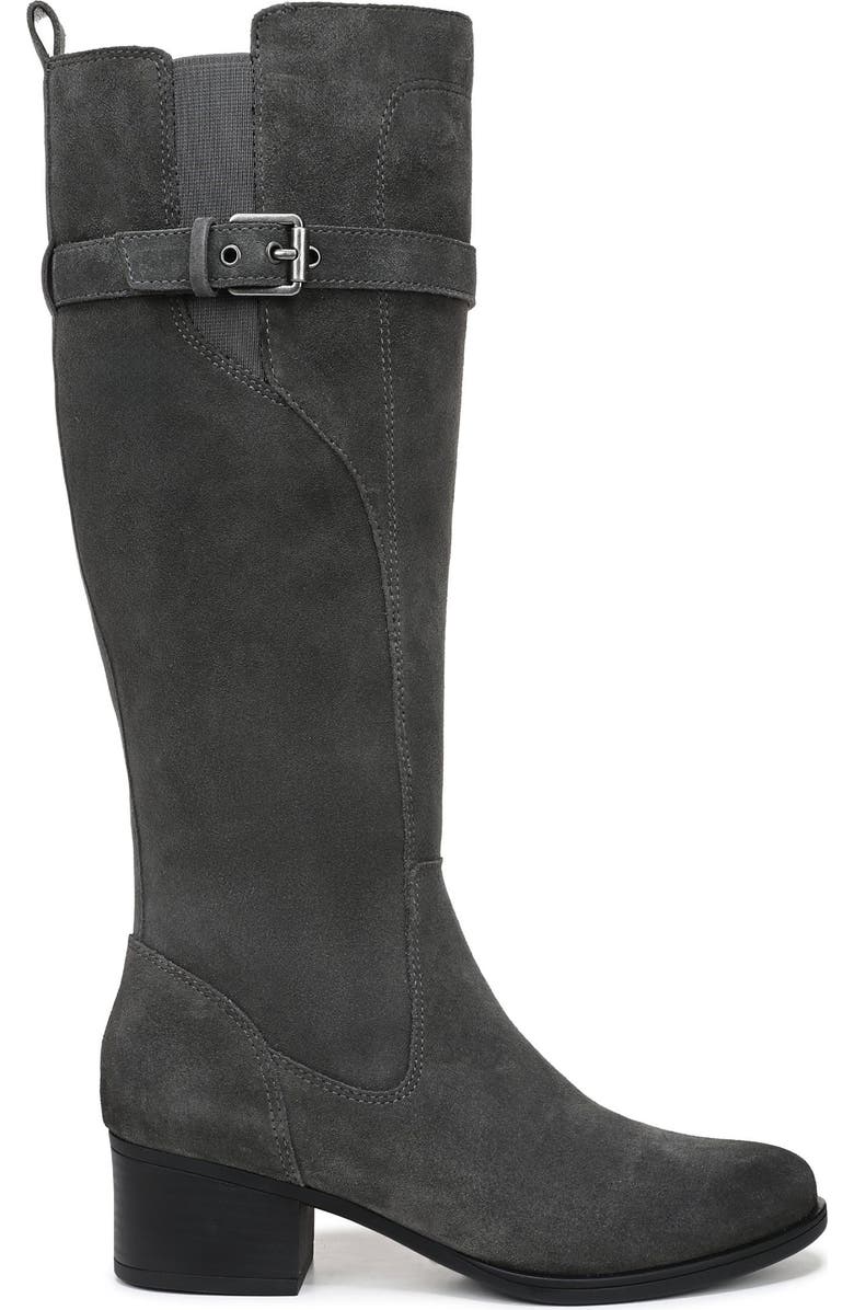 Naturalizer Kenna Knee High Boot, Alternate, color, Grey Suede