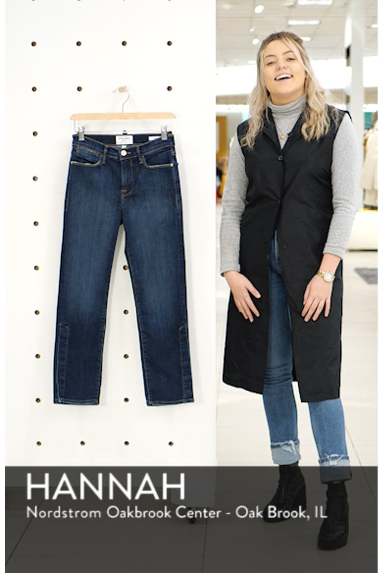 Le High Straight Snap Away Hem Jeans video