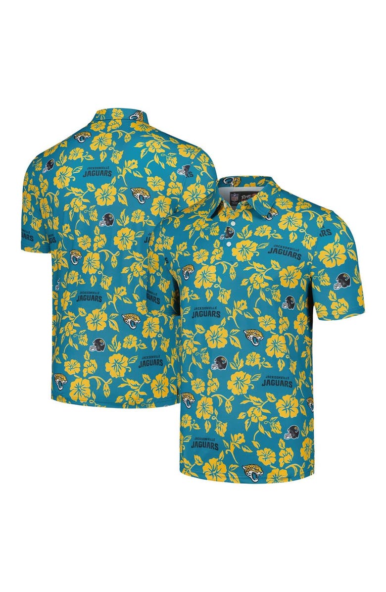 Reyn Spooner Men's Reyn Spooner Teal Jacksonville Jaguars Pua Performance Polo, Main, color, Teal