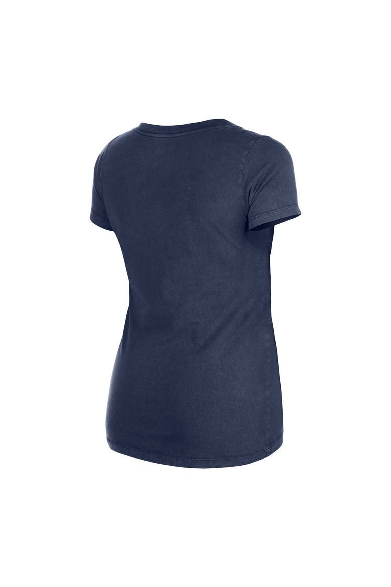 Women's New Era Charcoal Denver Broncos Enzyme Wash Low V-Neck T-Shirt, Alternate, color, Charcoal