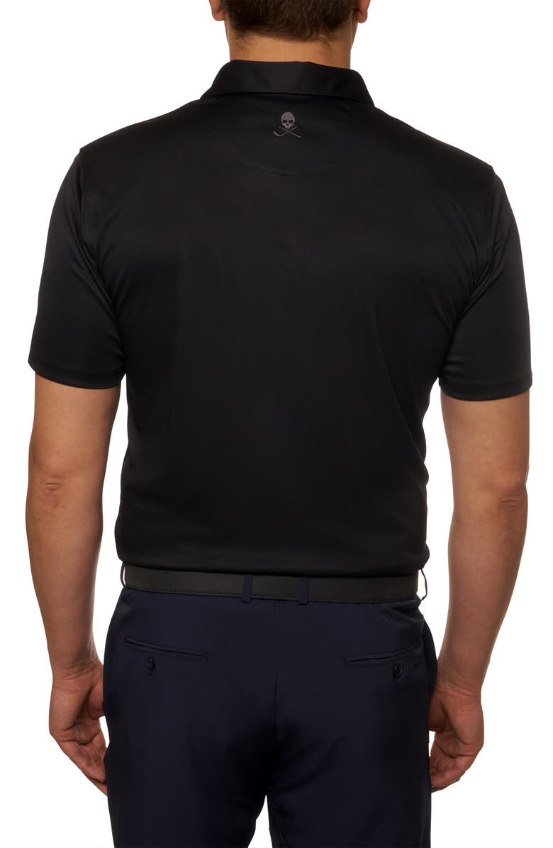 Robert Graham Axelsen Short Sleeve Polo, Alternate, color, Black