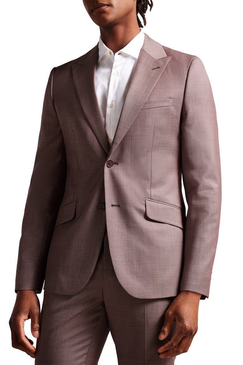 Slim Fit Wool Sport Coat, Main, color, MID PINK