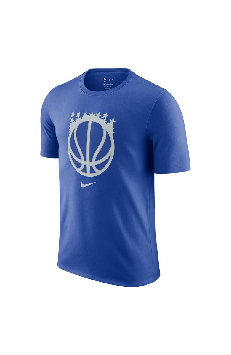 Nike Men's Nike Blue Orlando Magic 2025/26 City Edition Remix Essential Logo T-Shirt, Alternate, color, Blue