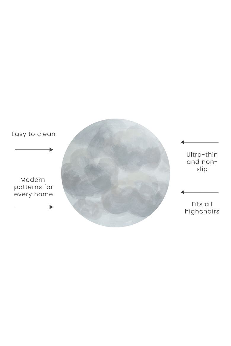 Highchair Splat Mat, Alternate, color, CLOUDS