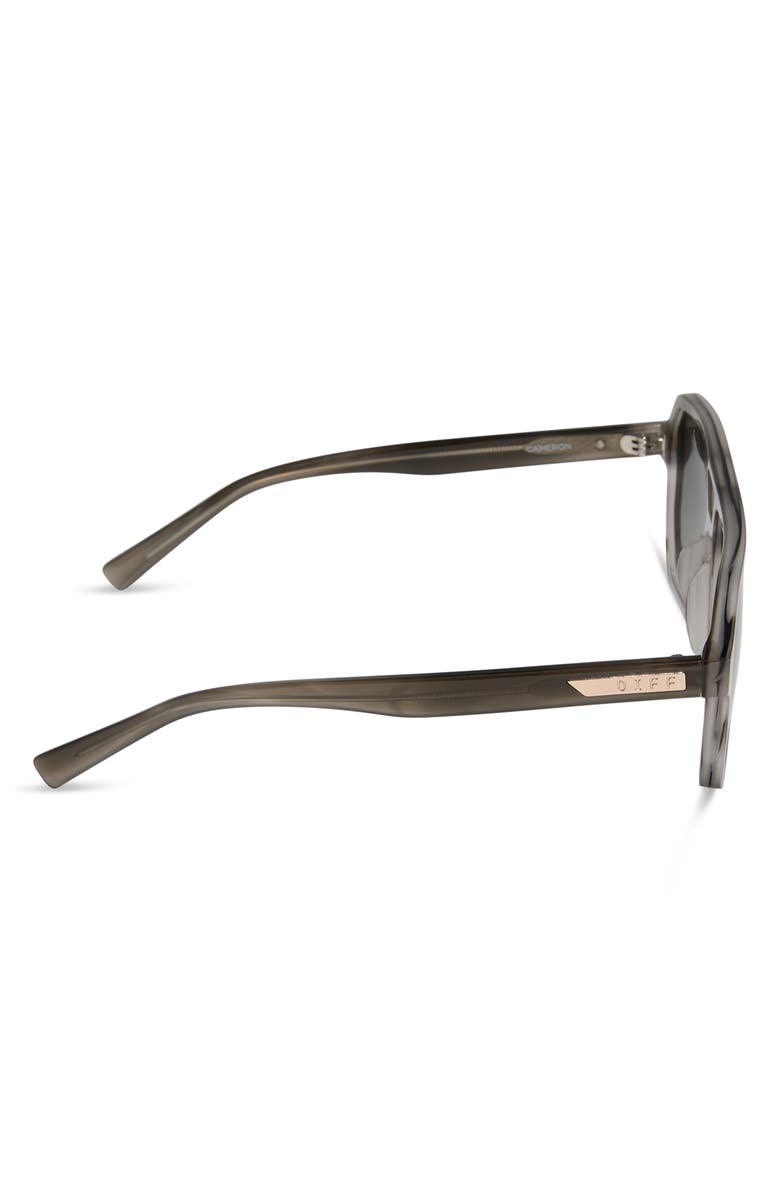 DIFF Cameron 57mm Polarized Navigator Sunglasses, Alternate, color, Smoke Marble / Grey Gradient