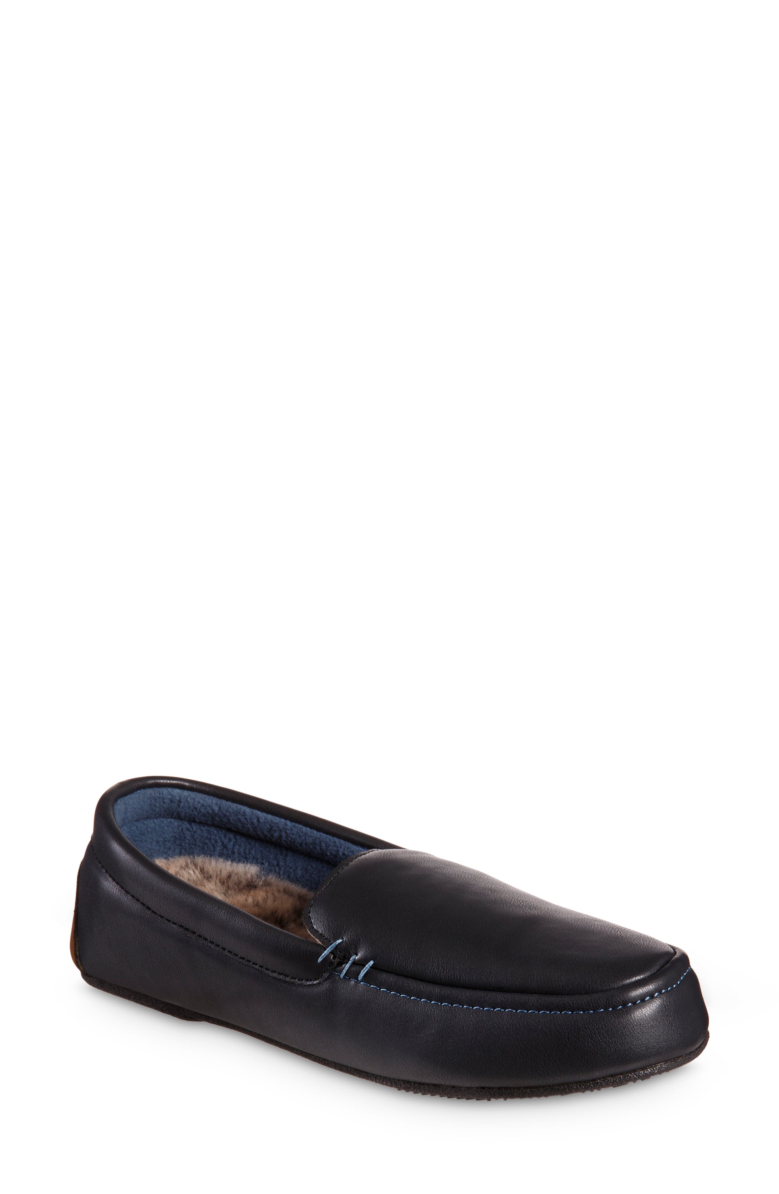 ISOTONER Vivienne Faux Fur Lined Loafer, Main, color, Black