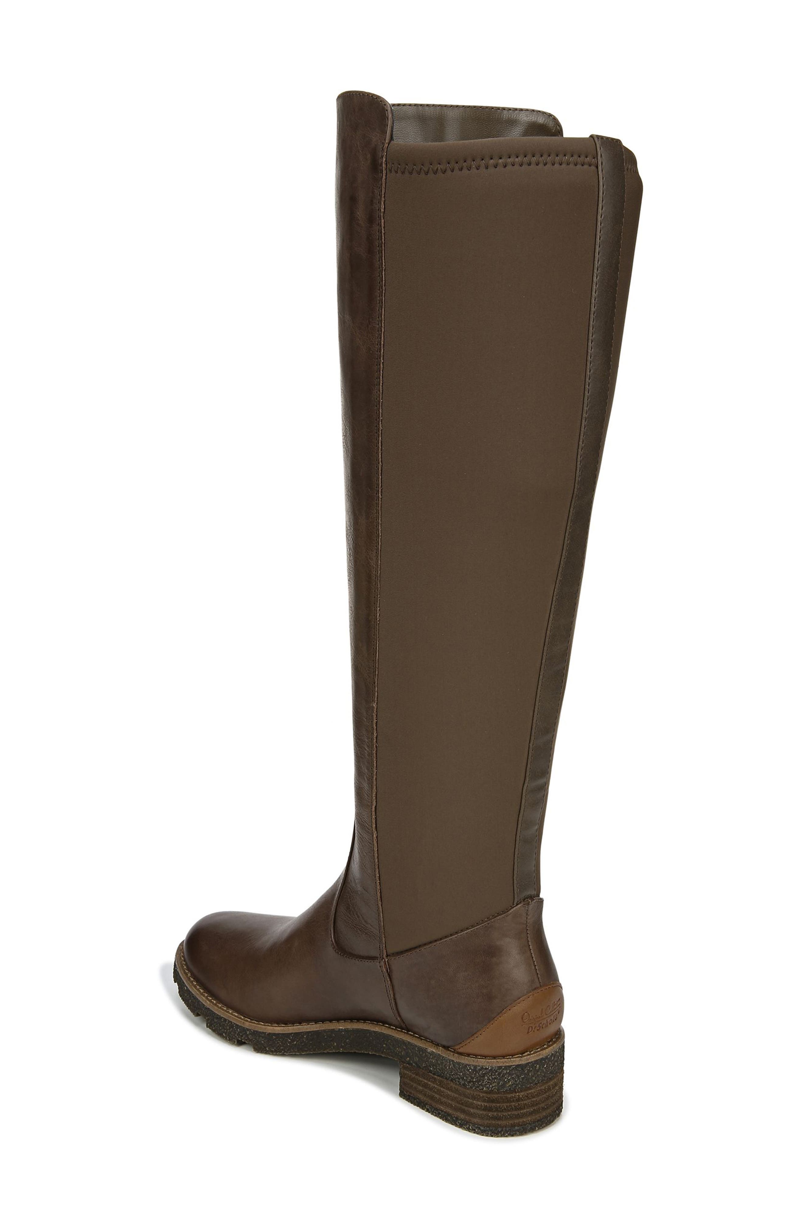 Tinslee Knee High Boot, Alternate, color, BROWN LEATHER
