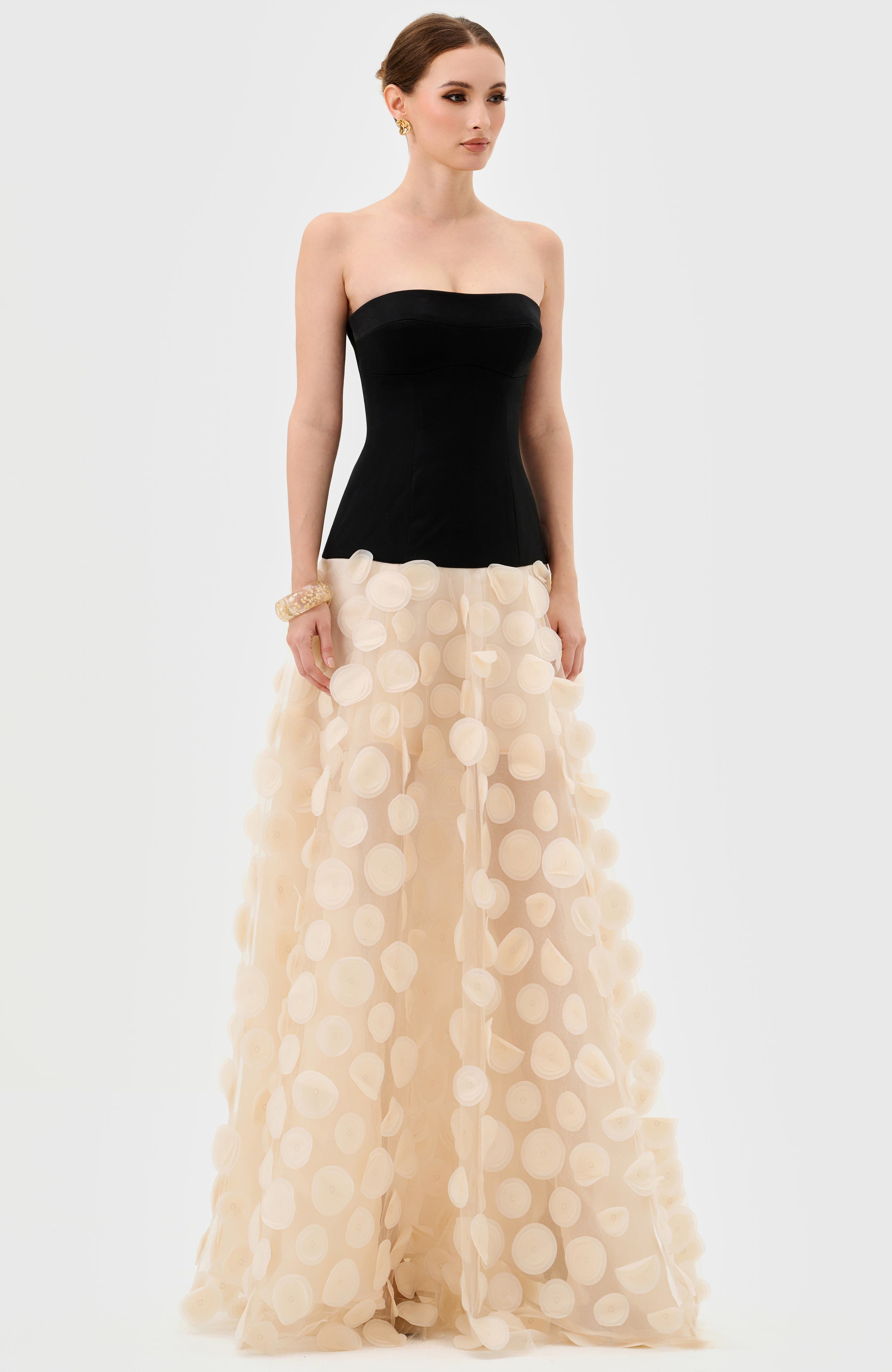 Avenna Strapless Petal Gown - image 2