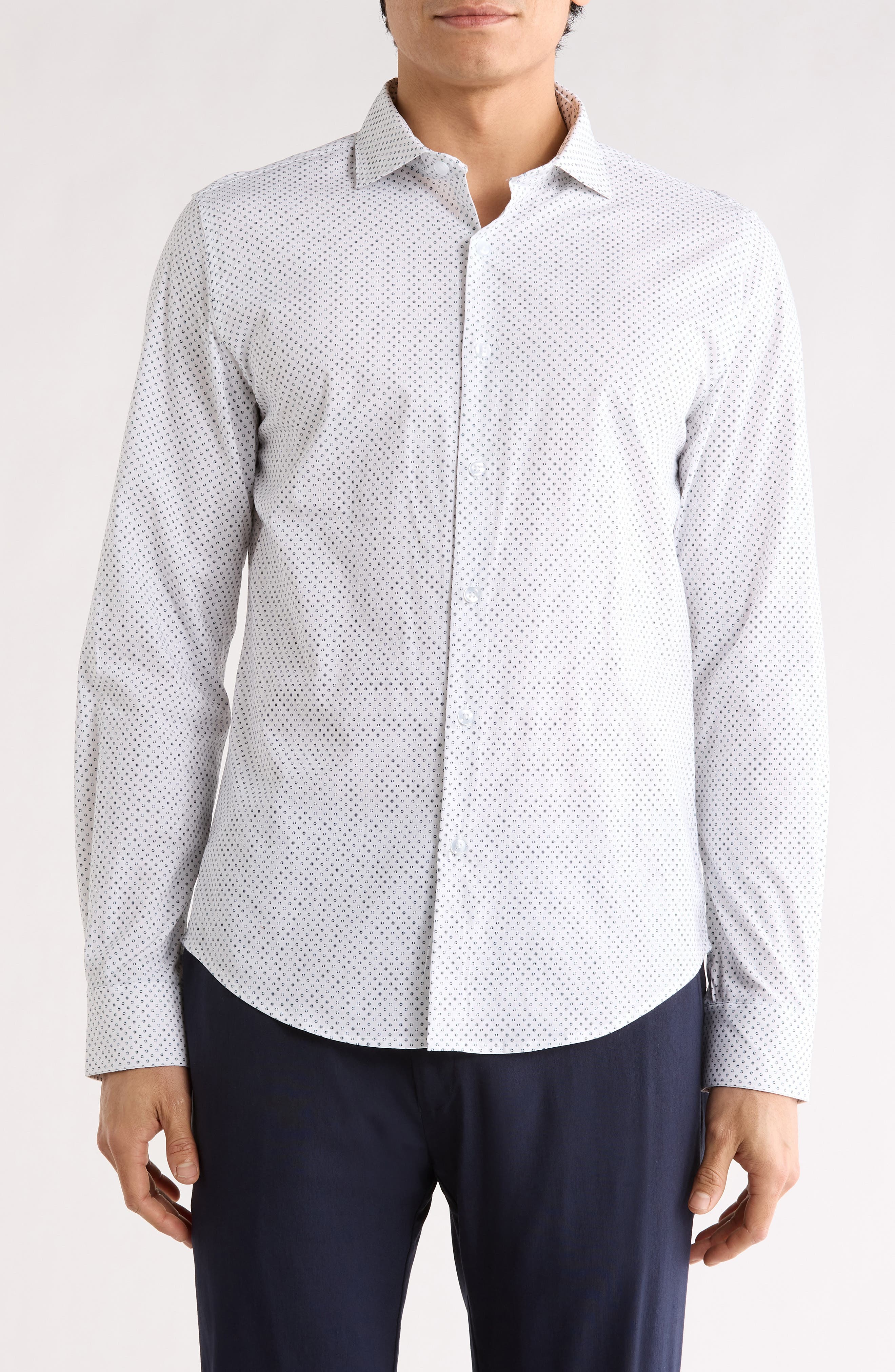 DENIM AND FLOWER Pop Geometric Button-Up Shirt