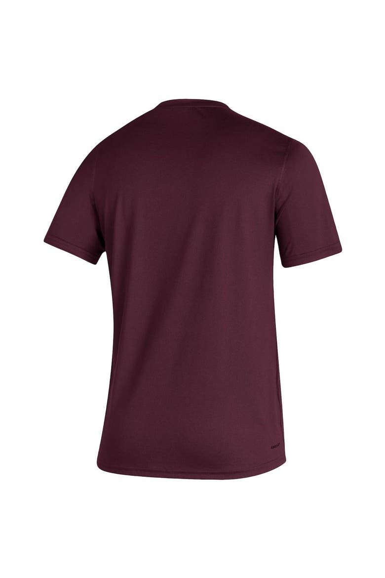 Men's adidas Maroon Mississippi State Bulldogs Sideline Locker Tag Creator AEROREADY T-Shirt, Alternate, color, Maroon