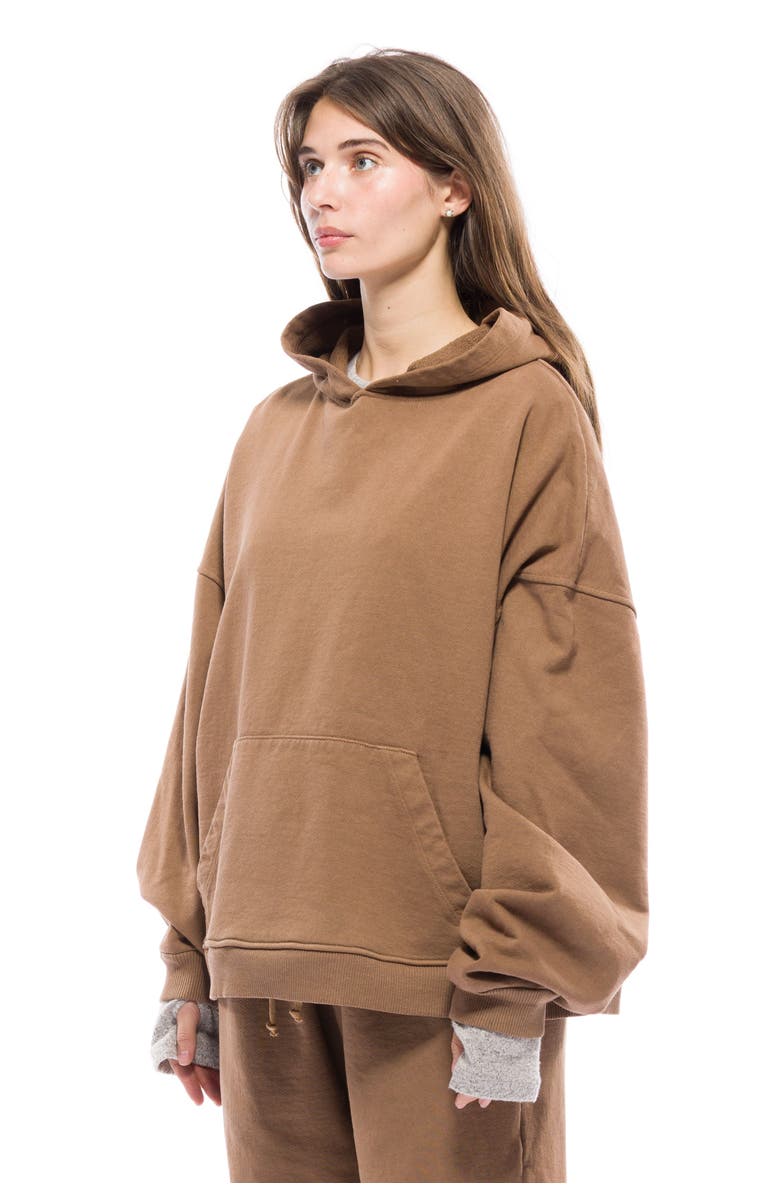 Toit Volant Oversize Wide Hoodie, Alternate, color, Chestnut